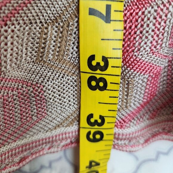 INC International Concepts 60s Retro Knit Gypsy Hippie Dress Women's M Pink - Picture 8 of 14